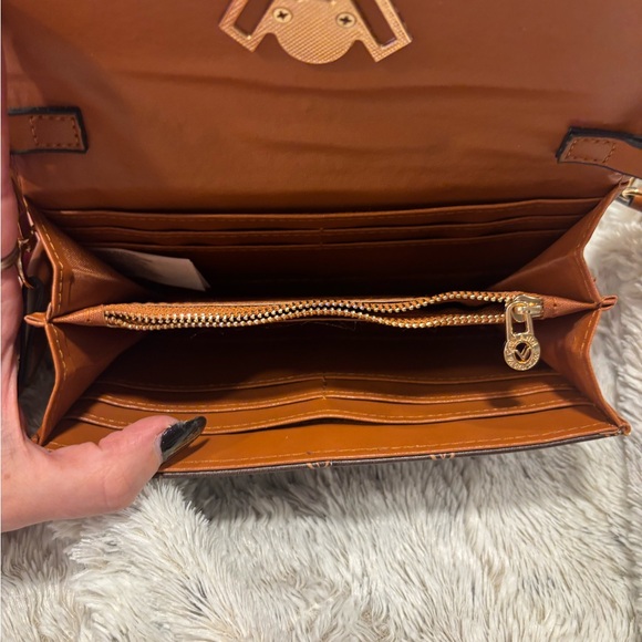 Valentino Orlandi Brown and Orange Crossbody Bag - Picture 3 of 3